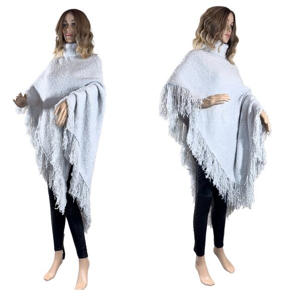 SER.O.YA Frost Poncho SZ XS Silver $348 - Picture 6 of 14